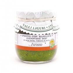 Pesto with genovese basil PDO in Extra Virgin Olive Oil - Anfosso - 180gr