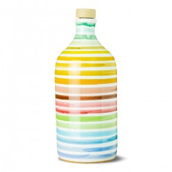 Extra Virgin Olive Oil Rainbow Ceramic Jar peranzana - Muraglia - 500ml