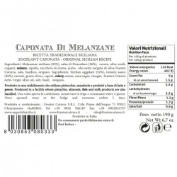 Eggplant Caponata - Cutrera - 190gr