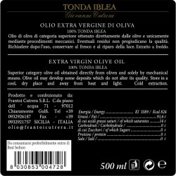 Extra Virgin Olive Oil Tonda Iblea Giovanni Cutrera - Cutrera - 500ml