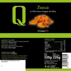 Pumpkin in extra virgin olive oil - Quattrociocchi - 320gr