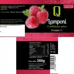 Raspberries jam - Quattrociocchi - 350gr