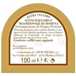 Traditional Balsamic Vinegar of Modena PDO Extra Old - Due Vittorie - 100ml