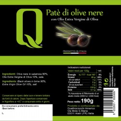 Black Olive Patè - Quattrociocchi - 190gr