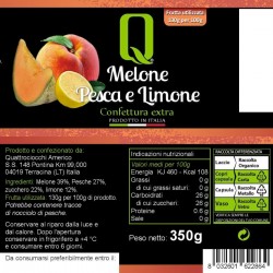 Melon Peach Lemon Jam - Quattrociocchi - 350gr