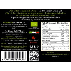 Extra Virgin Olive Oil organic monocultivar Gift box - Centonze - 500ml